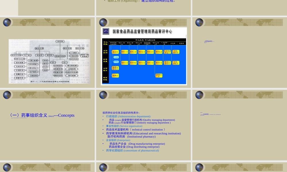 2022年医学专题—第3章药事组织.ppt