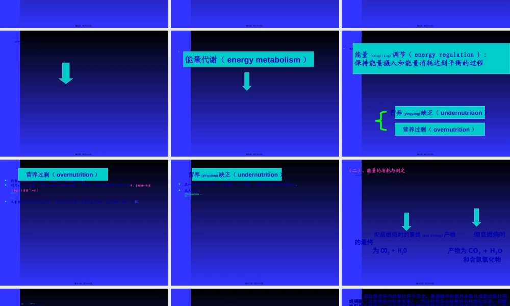 2022年医学专题—第三部分---营养、能量平衡.ppt