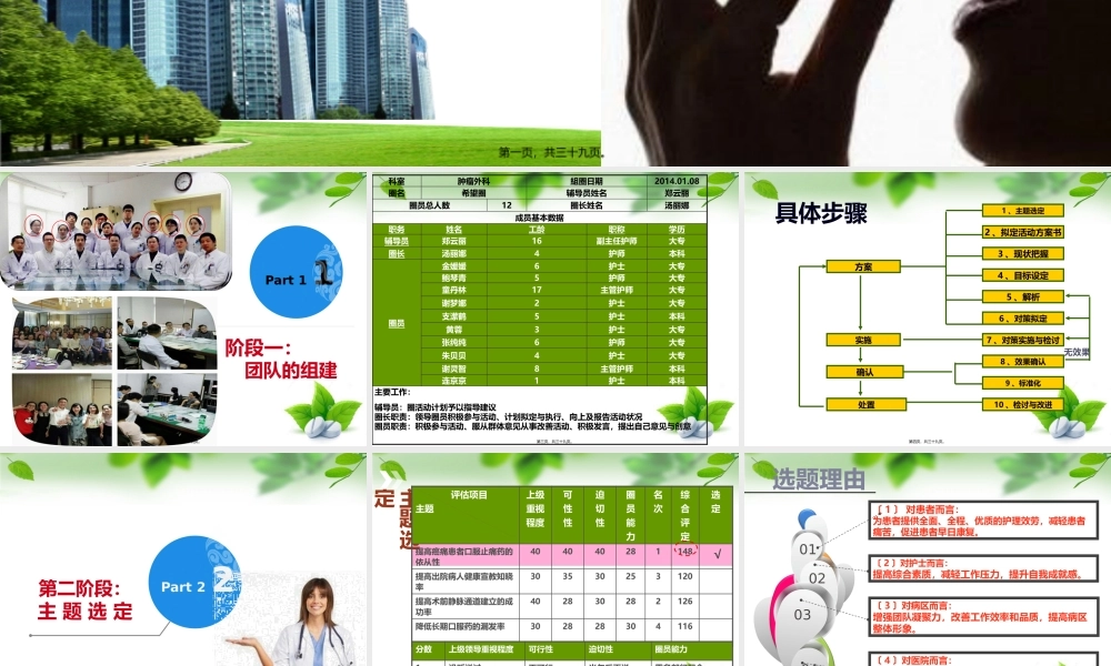 QCC癌痛服药依从性.pptx