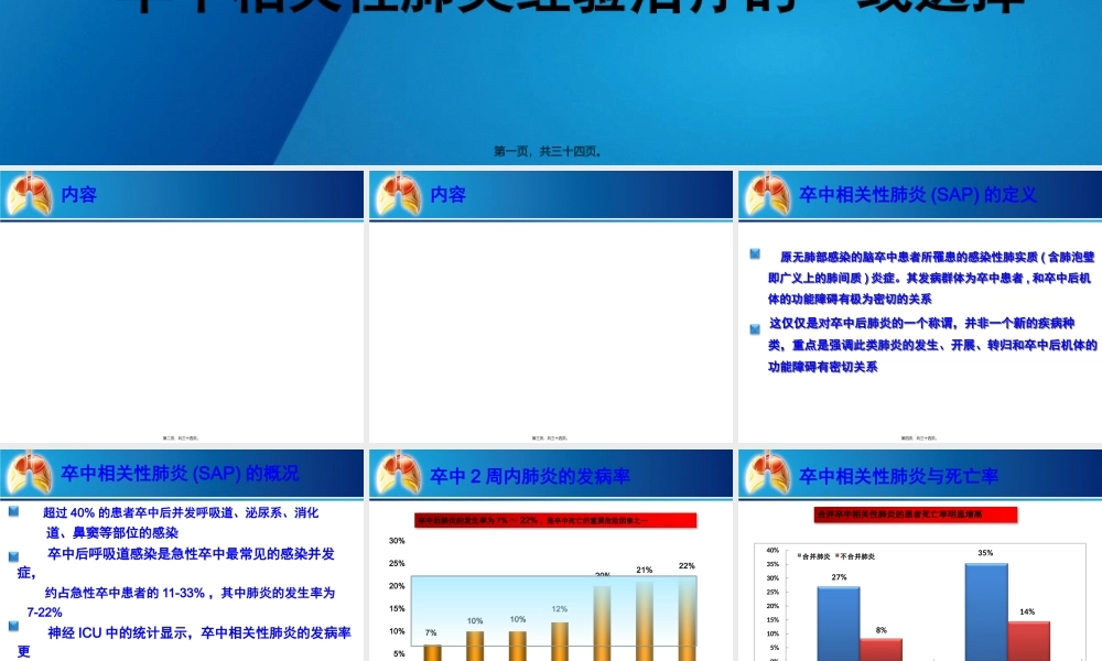 卒中相关性肺炎诊治科室会PPT.pptx