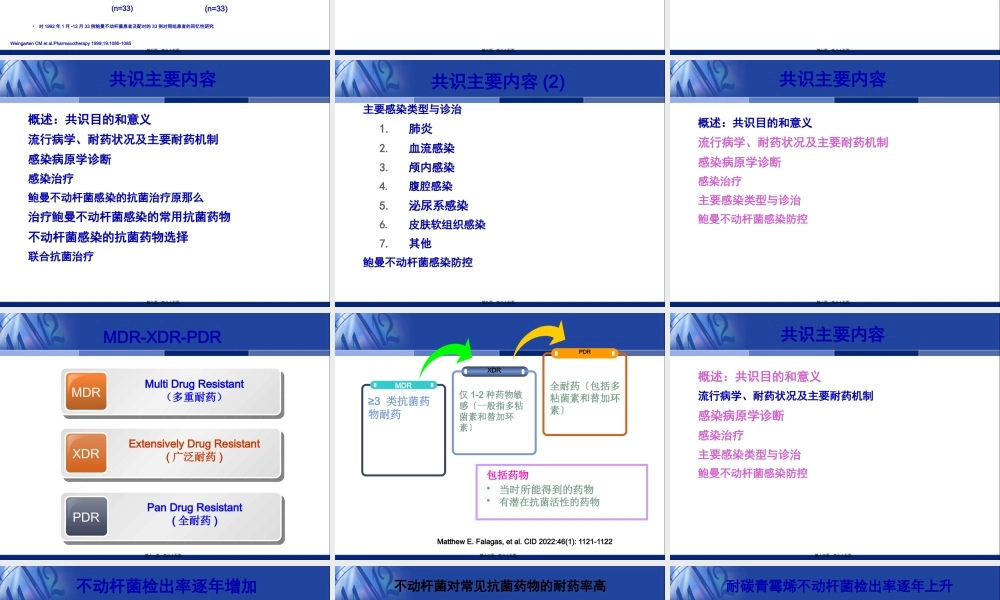 中国鲍曼不动杆菌感染诊治与防控专家共识.pptx