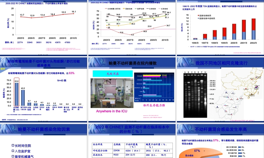 中国鲍曼不动杆菌感染诊治与防控专家共识.pptx