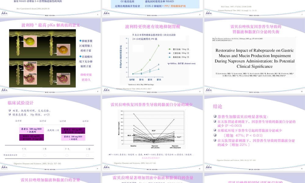 PRT与NSAID导致的消化道黏膜损伤.pptx