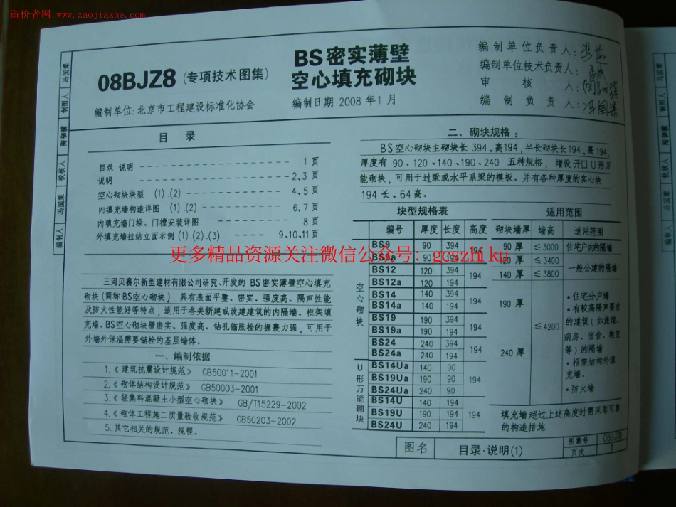 08BJZ8-BS密实薄壁空心填充砌块图集.pdf_第2页