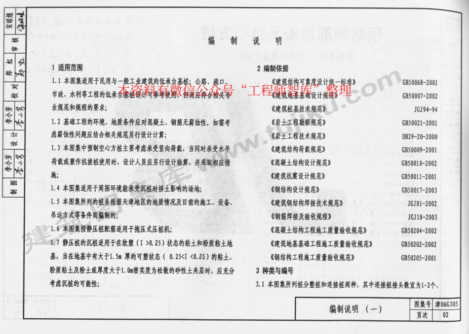 津06G305 预制钢筋混凝土空心方桩.pdf_第2页