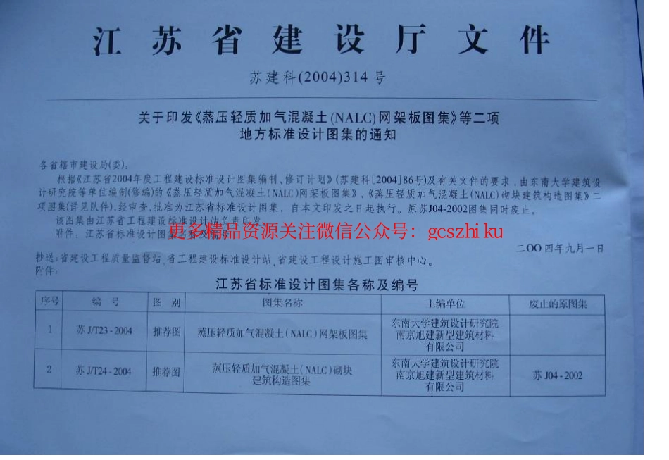 苏J／T24-2004 蒸压轻质加气混凝土(NALC)砌块建筑构造图集.pdf_第2页