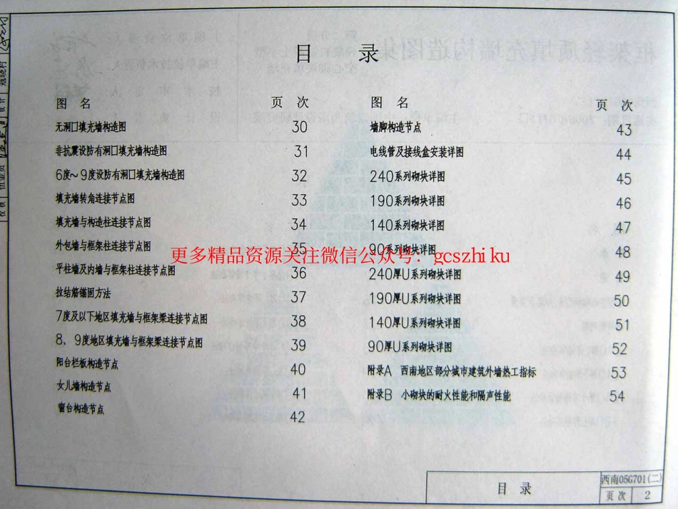 西南05G701(二)框架轻质填充墙构造图集--轻集料混凝土小型空心砌填充墙.pdf_第2页
