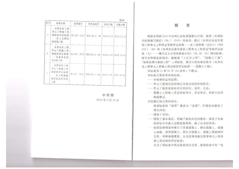 SL 632-2012 水利水电工程单元工程施工质量验收评定标准-混凝土工程.pdf_第2页