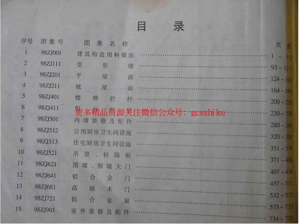 中南标建筑构配件图集全套2000版.pdf_第1页