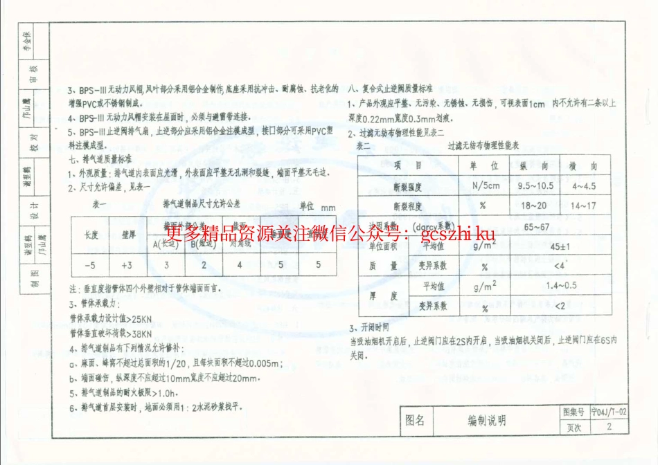 宁04JT-02 住宅厨房、卫生间排风道图集(二) (BPS-Ⅲ型).pdf_第3页