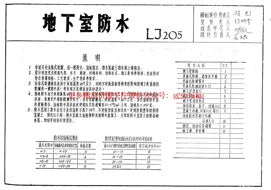 LJ205 建筑配件通用图集 地下室防水配件.pdf_第1页