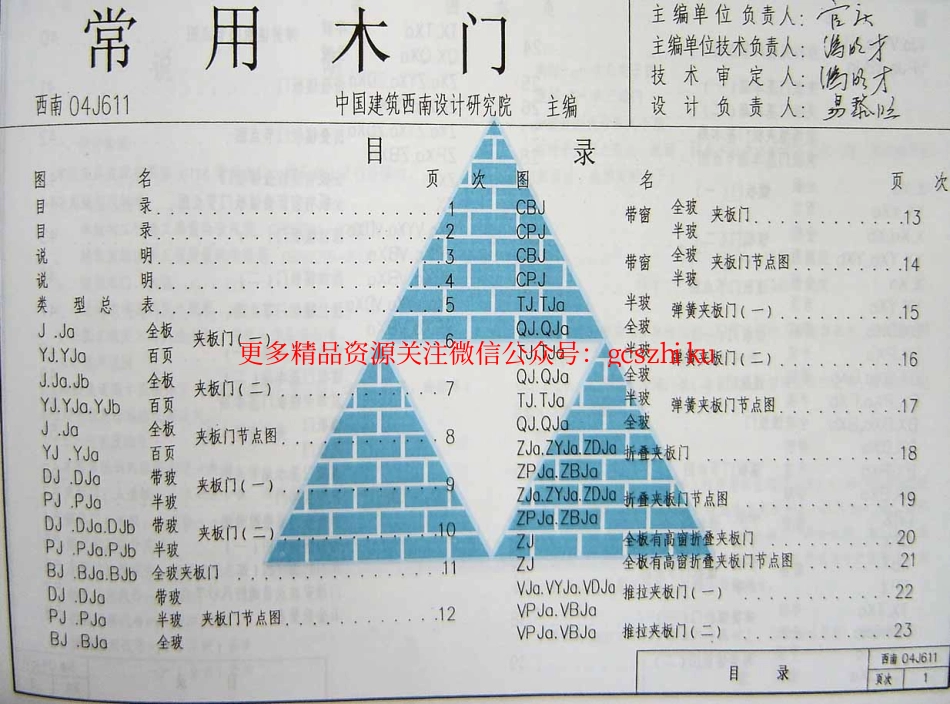 西南04J611(常用木门) (2).pdf_第1页