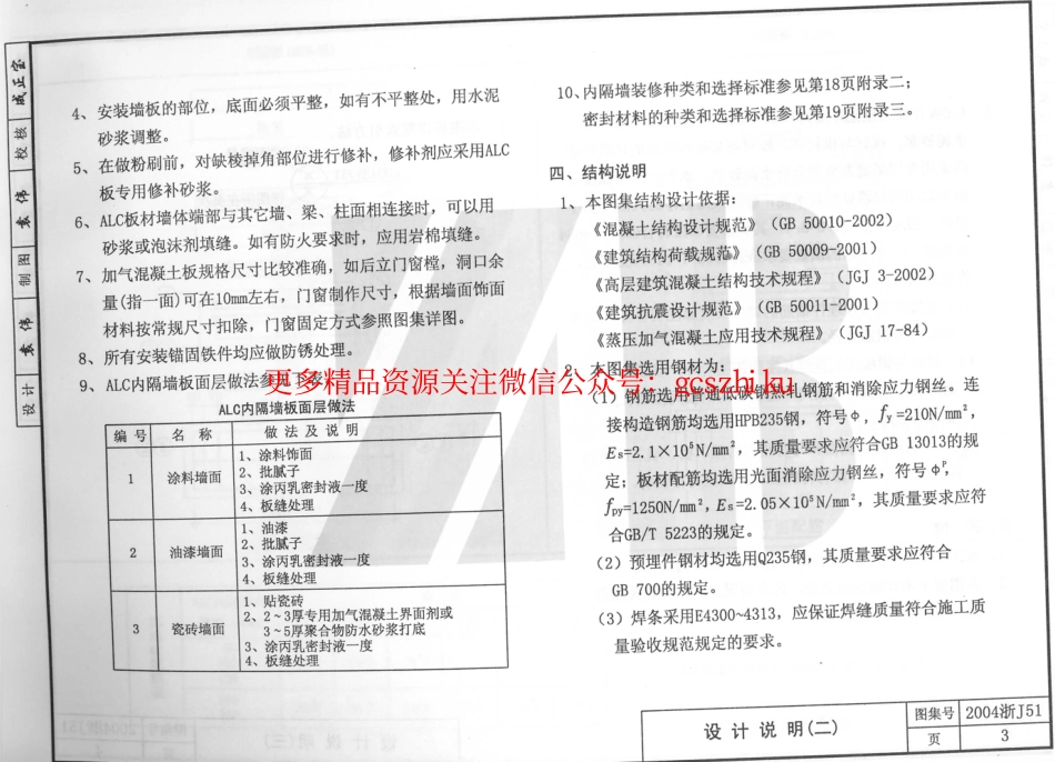 2004浙J51 加气混凝土隔墙板建筑构造.pdf_第3页