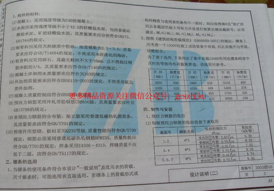 2003浙G6 预应力混凝土矩形檩条.pdf_第3页