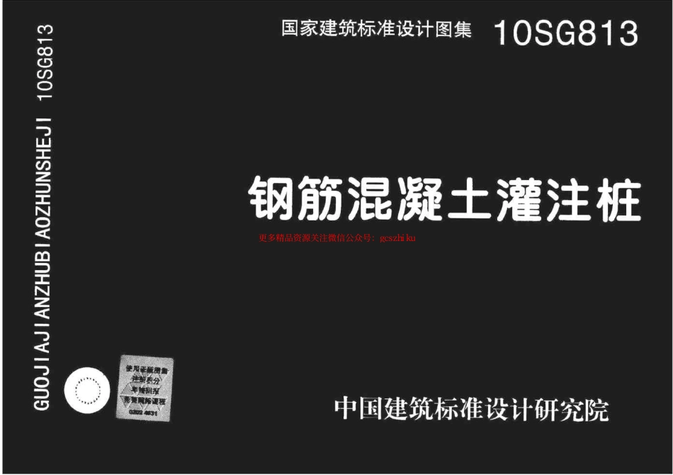 10SG813 钢筋混凝土灌注桩.pdf_第1页