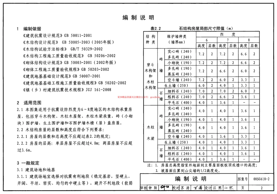 08SG618-2 农村民宅抗震构造详图(木结构房屋).pdf_第2页