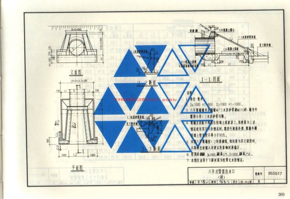 95(03)S517 排水管道出水口(含2003年局部修改版).pdf_第3页