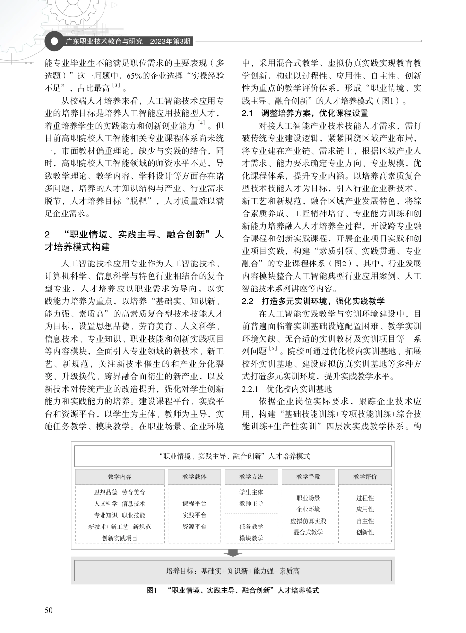 产业视域下人工智能技术应用专业人才培养模式构建.pdf_第2页