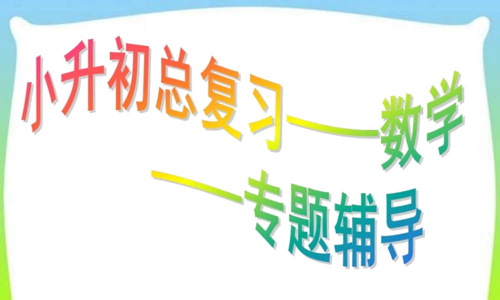 小升初数学总复习经典教案_ppt.ppt