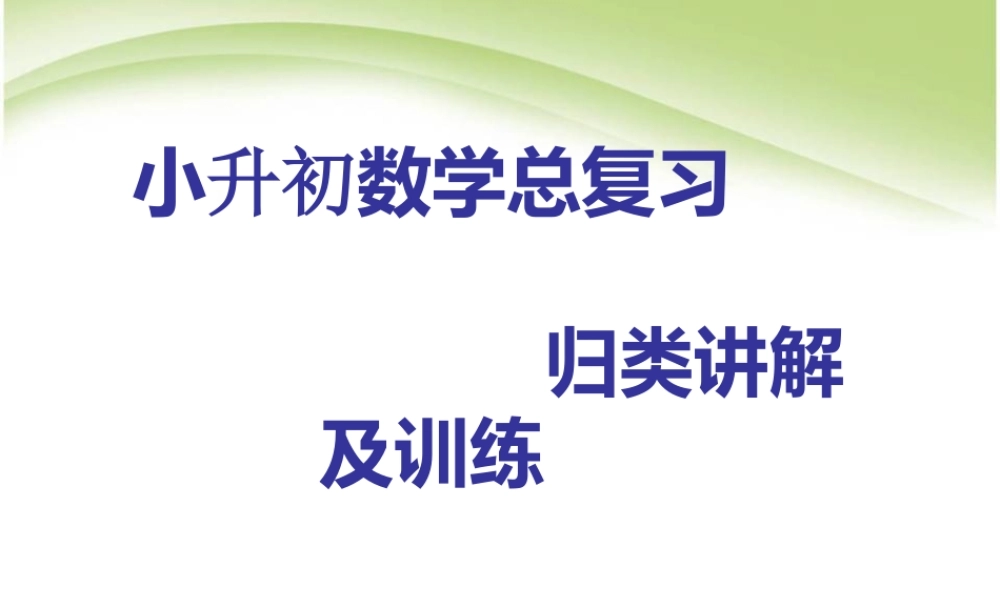 小升初数学总复习1.ppt