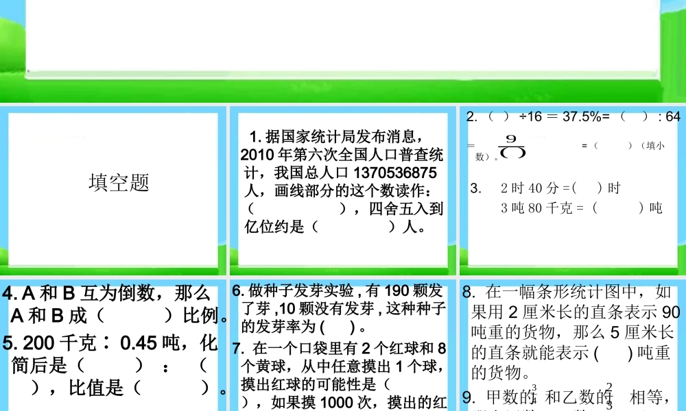 小升初考试数学总复习(习题).ppt