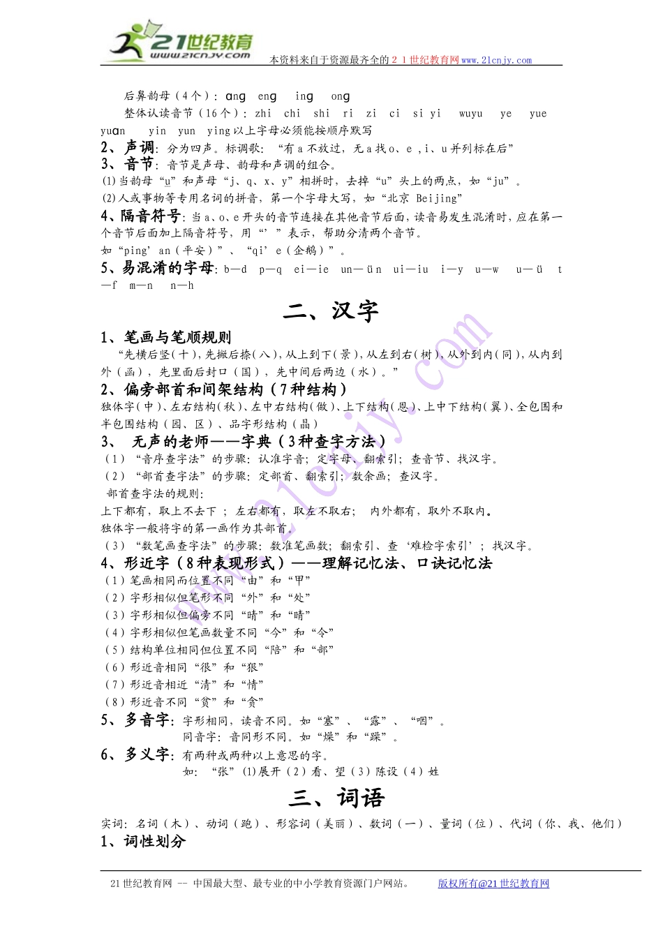 最完整的小学语文知识总结(小升初专用).doc_第2页