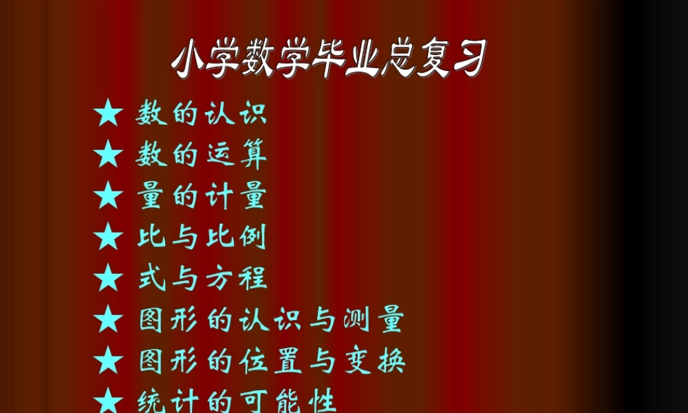 最新小升初数学总复习.ppt