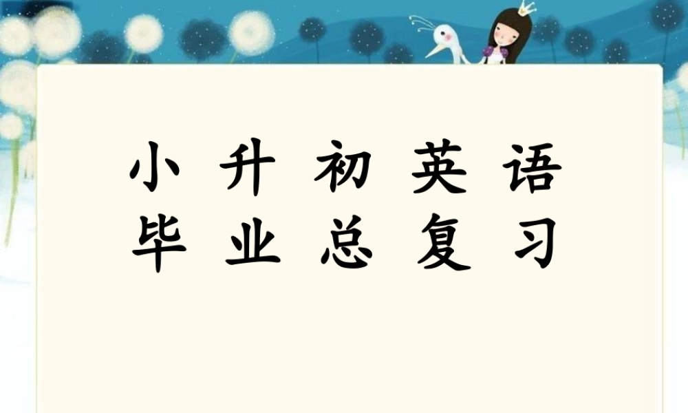 小升初英语总复习课件.ppt