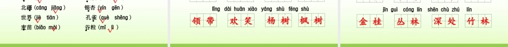 二年级上册语文-期末复习全册知识点复习教案.ppt