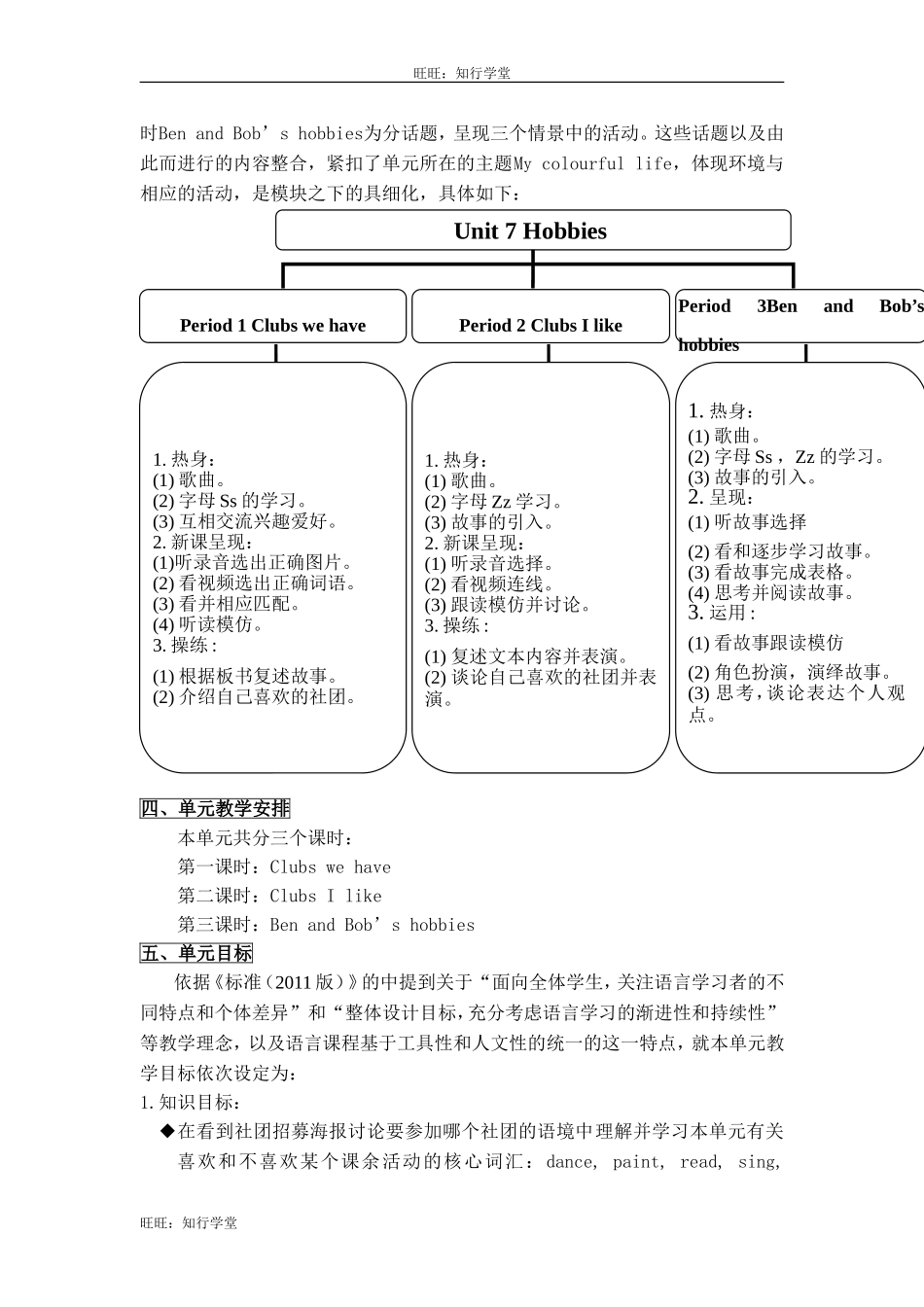 牛津上海版三下Unit 7《Hobbies》（第1课时）word教案【旺旺：知行学堂】.doc_第2页