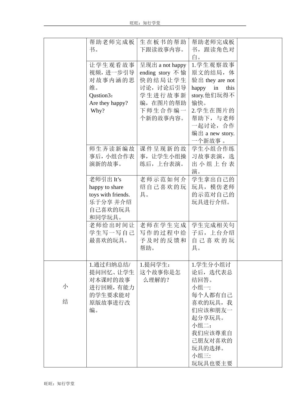 牛津上海版三下Unit 5《Toys》（第3课时）word教案【旺旺：知行学堂】.doc_第2页
