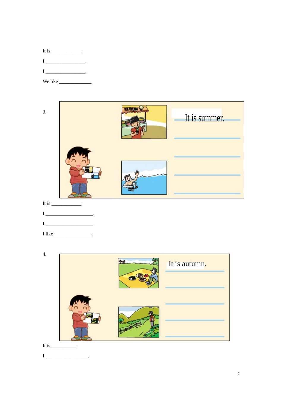 【精品】Unit5 Fun time & Cartoon time（练习及解析）-译林版（三起）-四年级英语下.doc_第2页