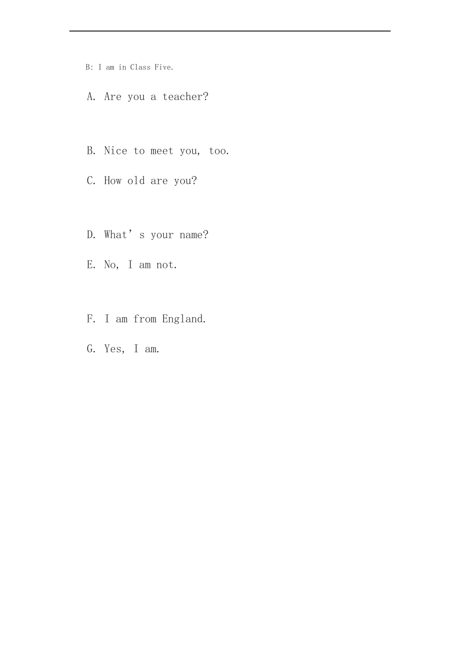 （人教新起点）五年级英语上册 同步练习（无答案）.doc_第2页