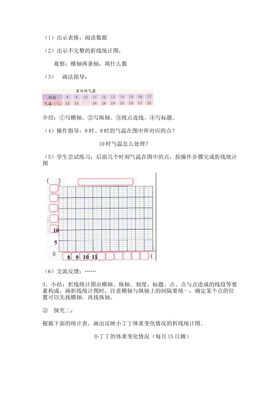 【沪教版五年制】四年级下册第三单元折线统计图的画法.docx_第2页