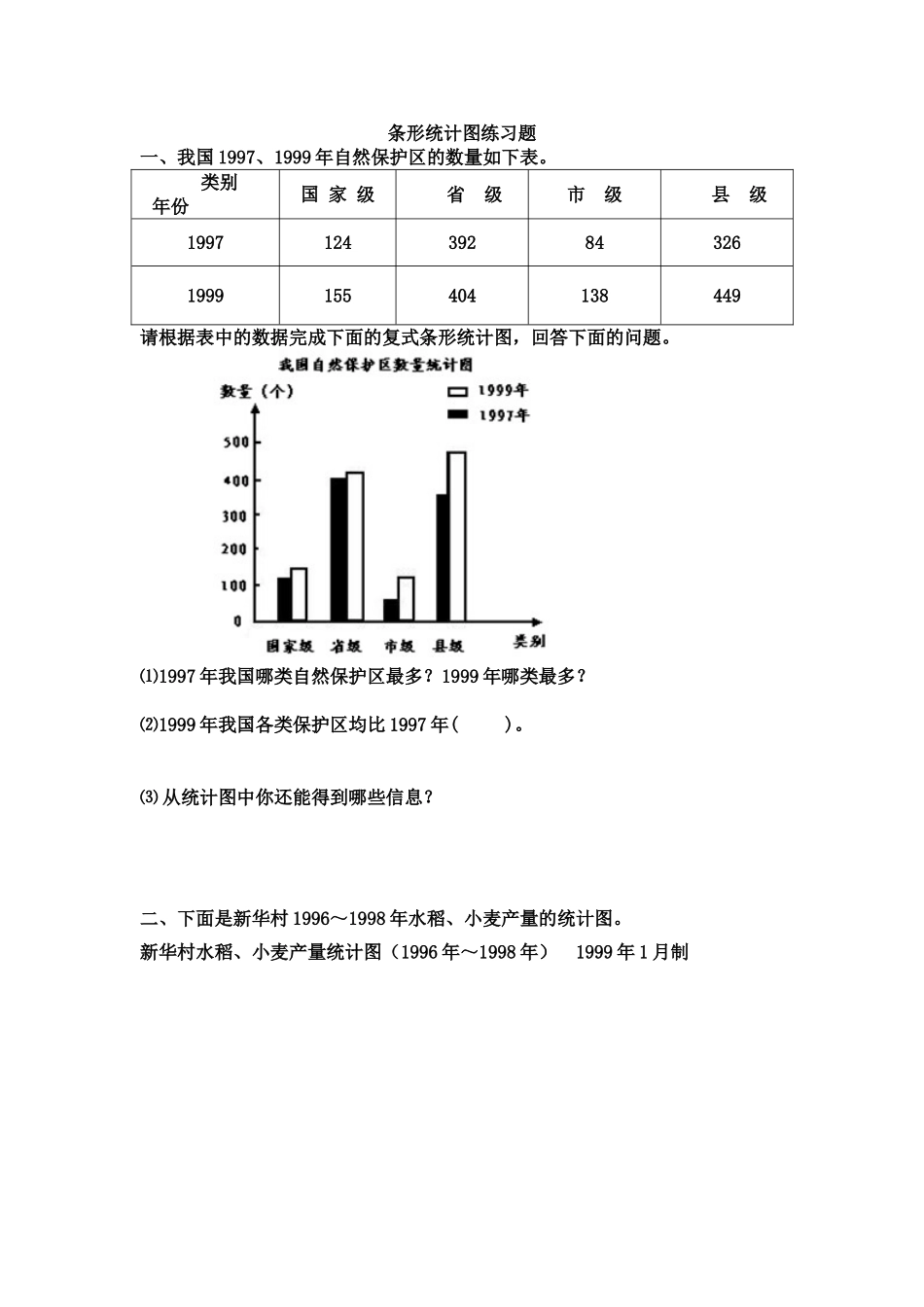 新人教版四年级数学下册第8单元《平均数与条形统计图》试题 .doc_第1页