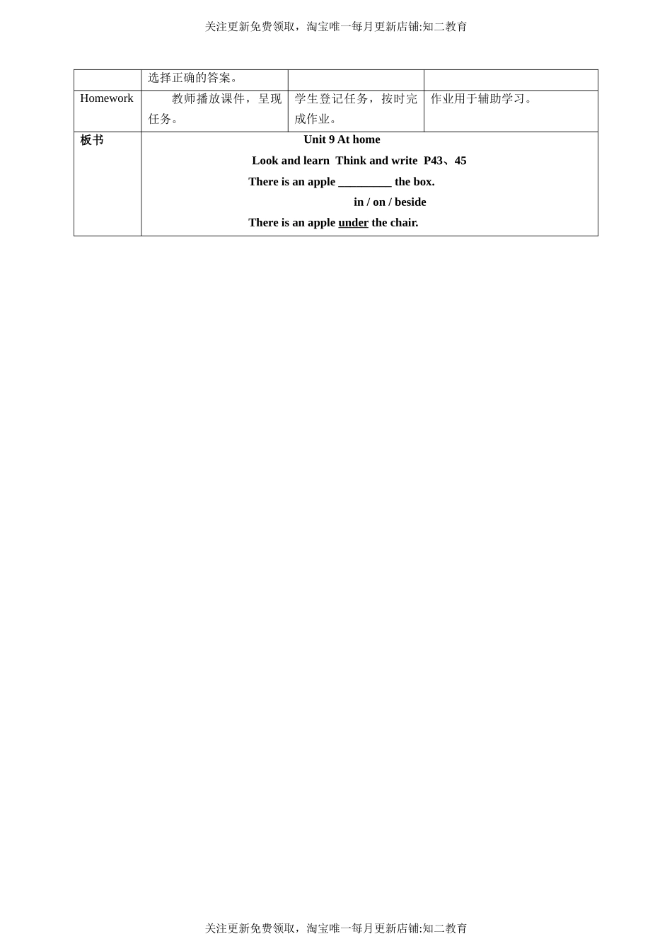 Unit 9 At home Look and learn Think and write 教案.docx_第3页