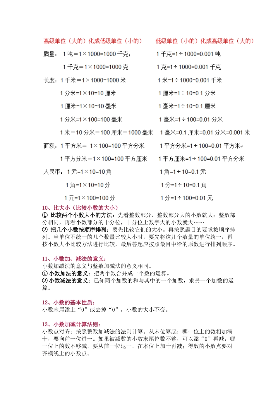 北师大版四年级（下册）数学知识要点归纳.docx_第3页