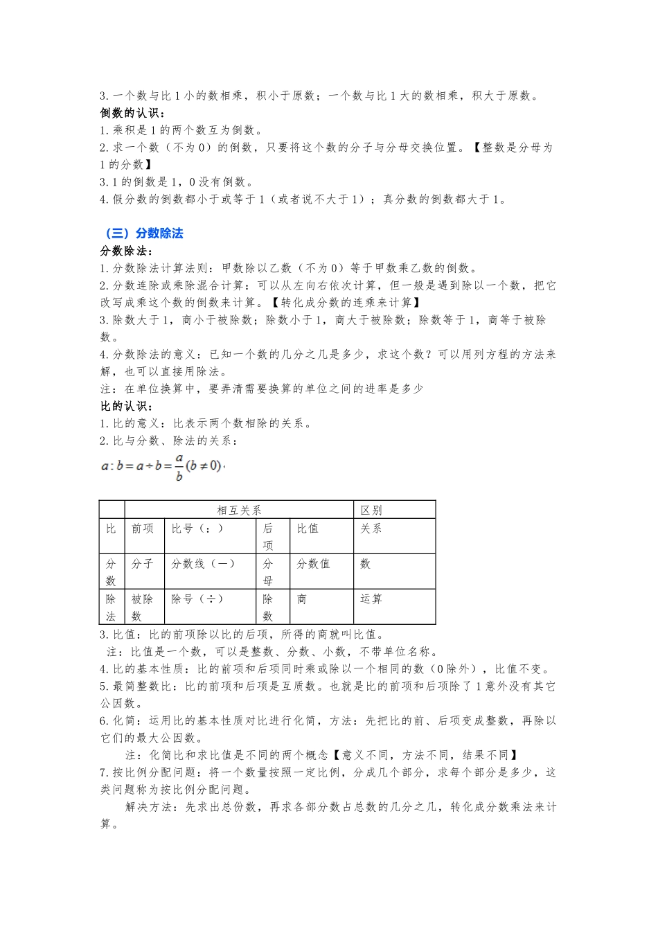 苏教版数学六年级 上册 知识点(1).docx_第2页