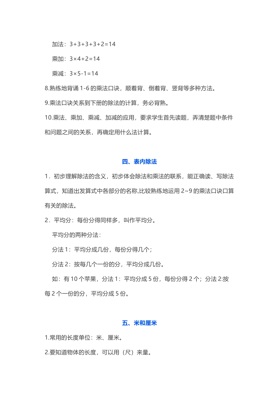 苏教版数学二年级 上册 知识点.docx_第3页