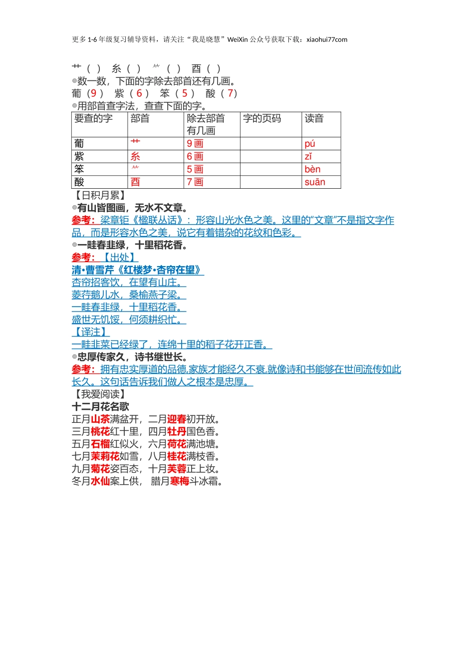 小学二年级上册-语文第二单元知识点.docx_第3页
