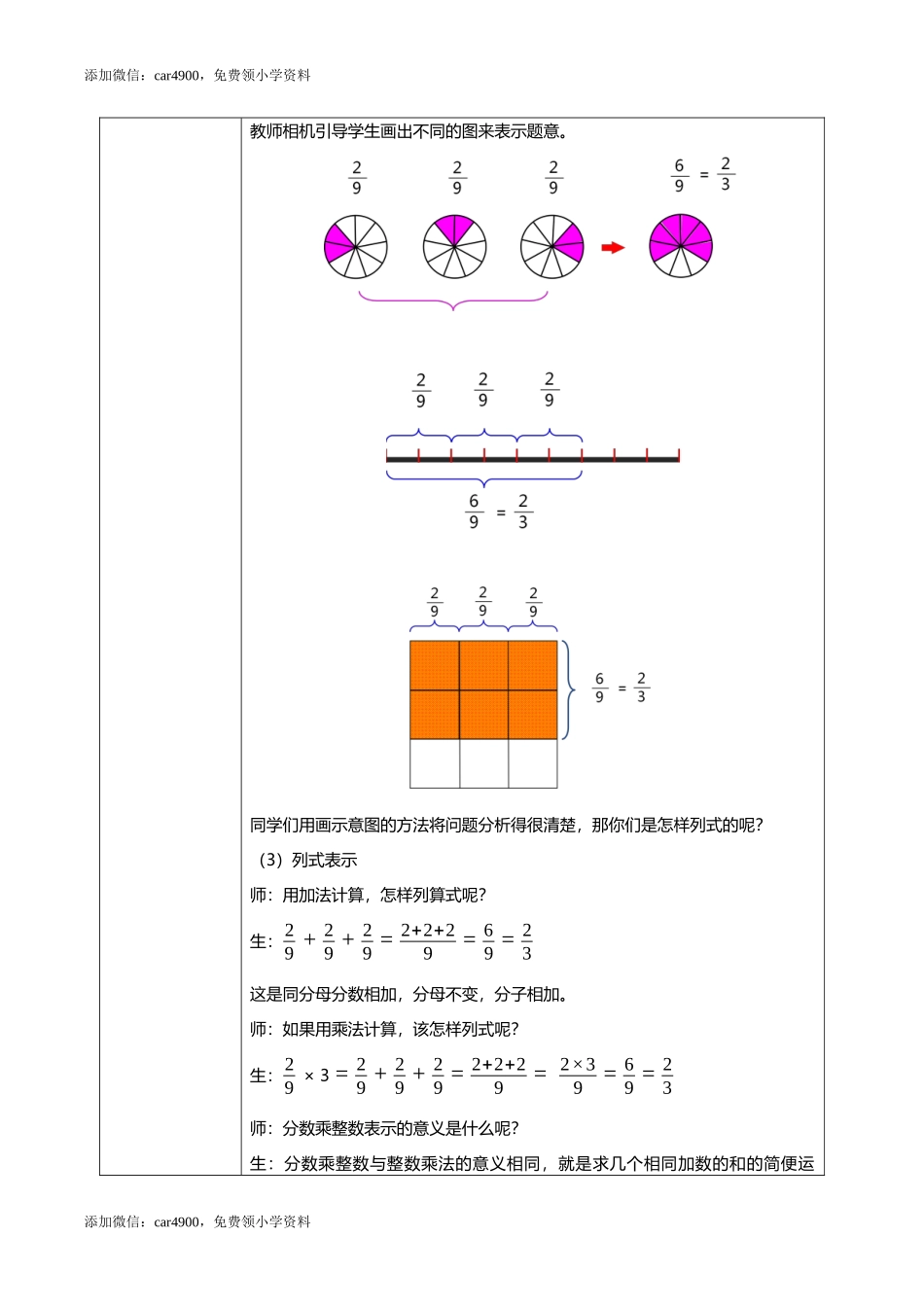 人教版小学数学六年级上册1.1《分数乘整数（1）》教学设计.docx_第3页