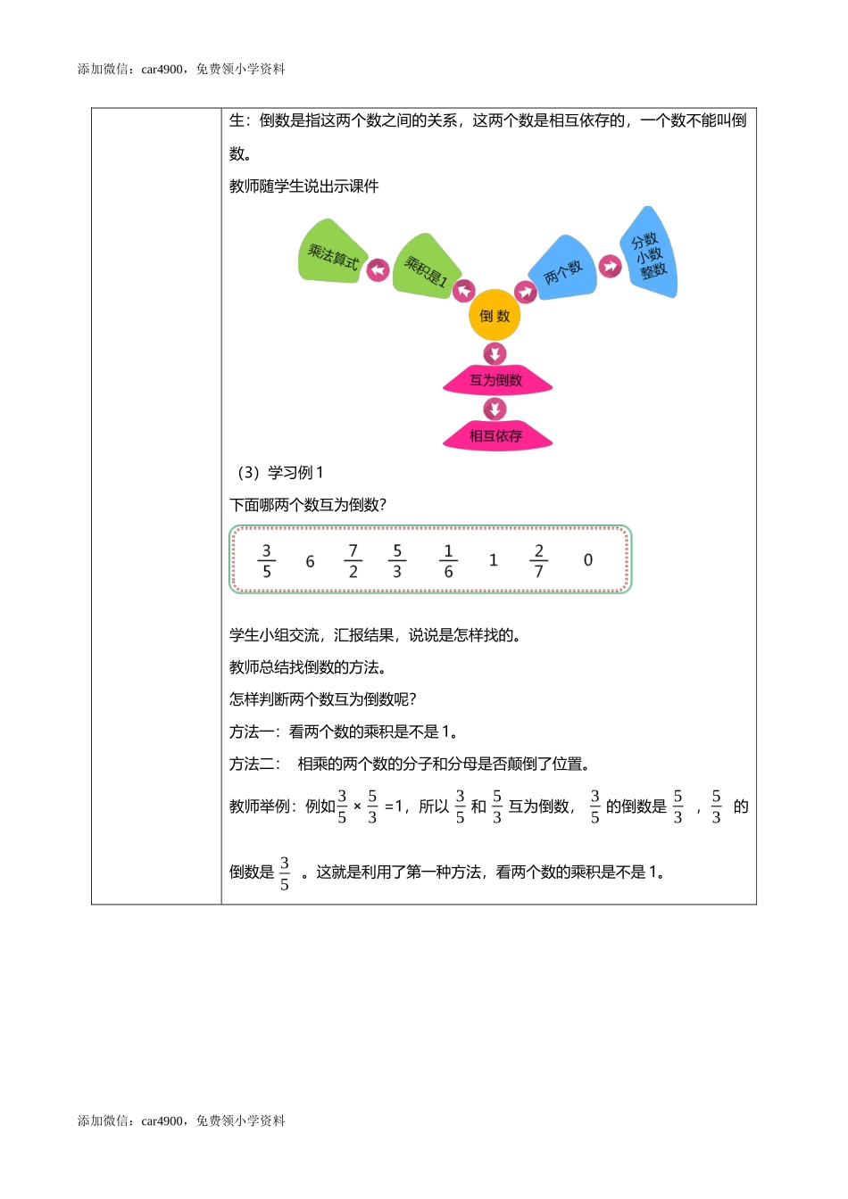 人教版小学数学六年级上册3.1《倒数的认识》教学设计.docx_第3页