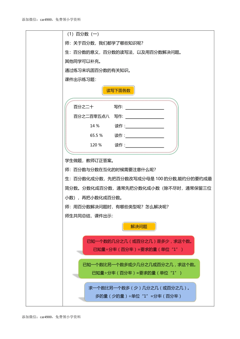 人教版小学数学六年级上册9.3《百分数、统计、数与形》教学设计.docx_第2页