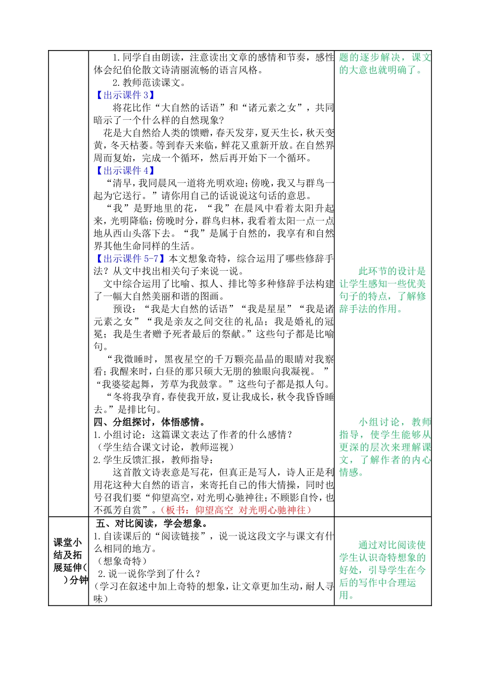 4 花之歌 教学教案.doc_第2页
