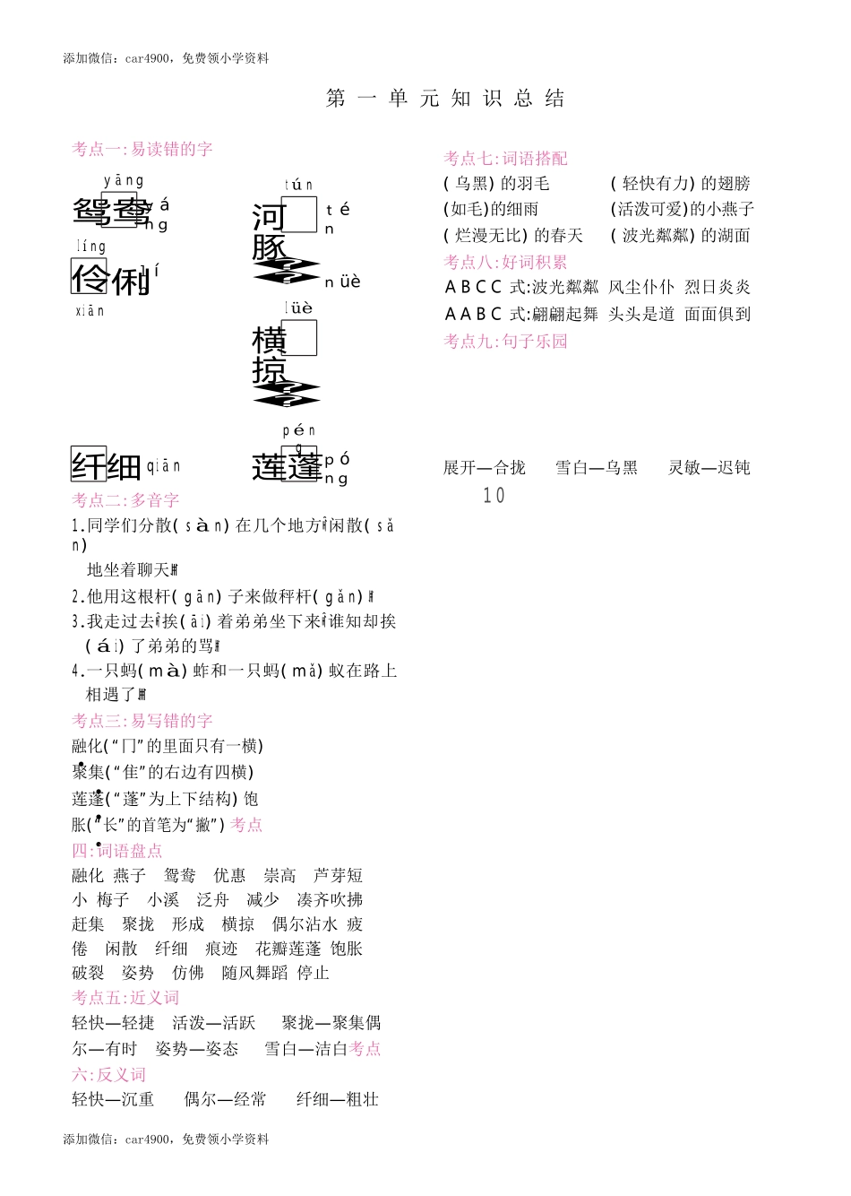 第一单元知识总结.docx_第1页