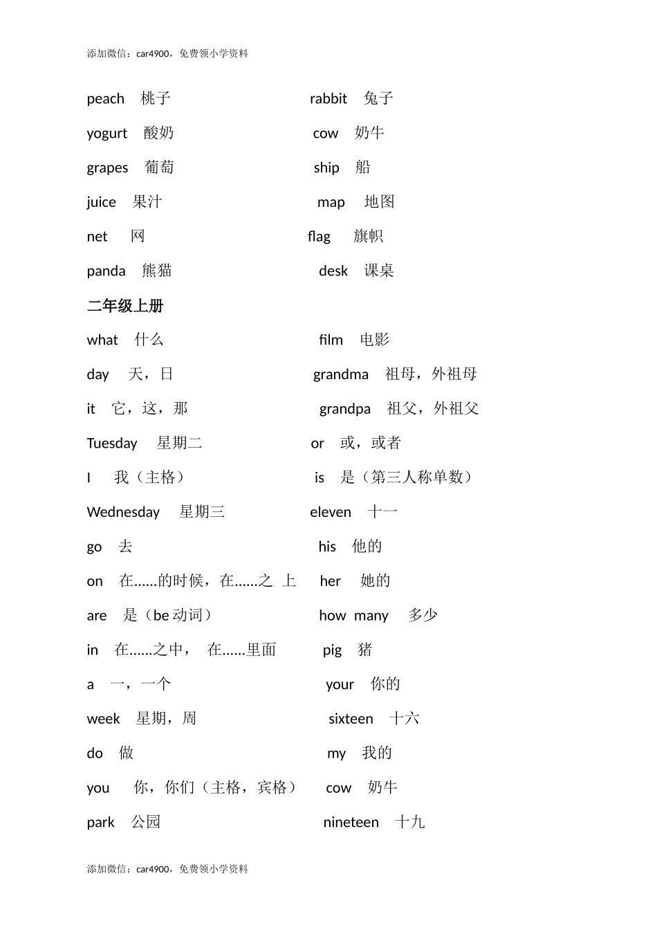 小学英语单词-北京版.docx_第3页