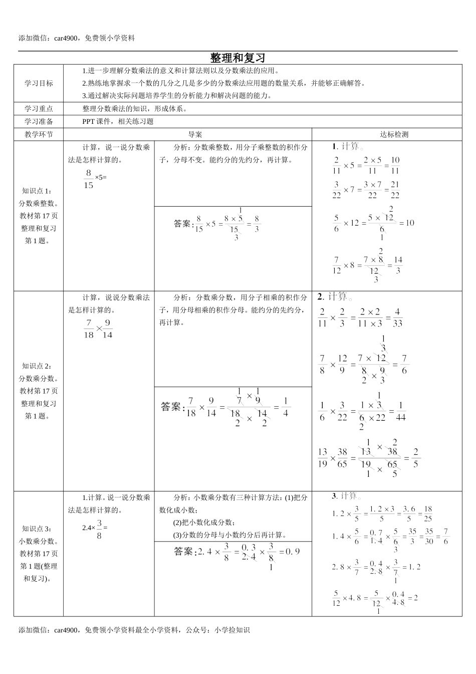 整理和复习(导学案).doc_第1页