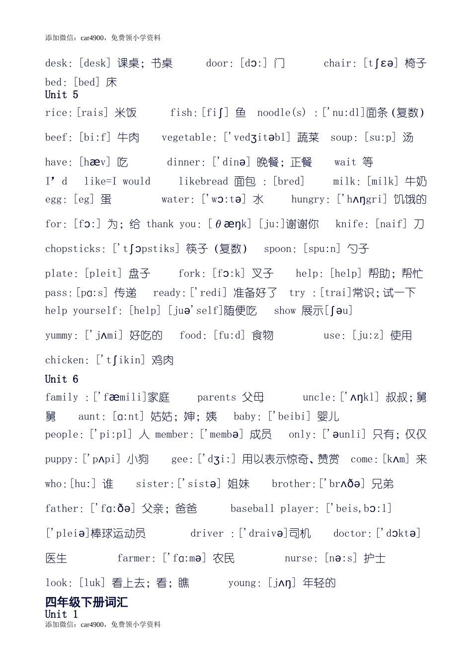 人教版小学四年级英语单词表.doc_第3页