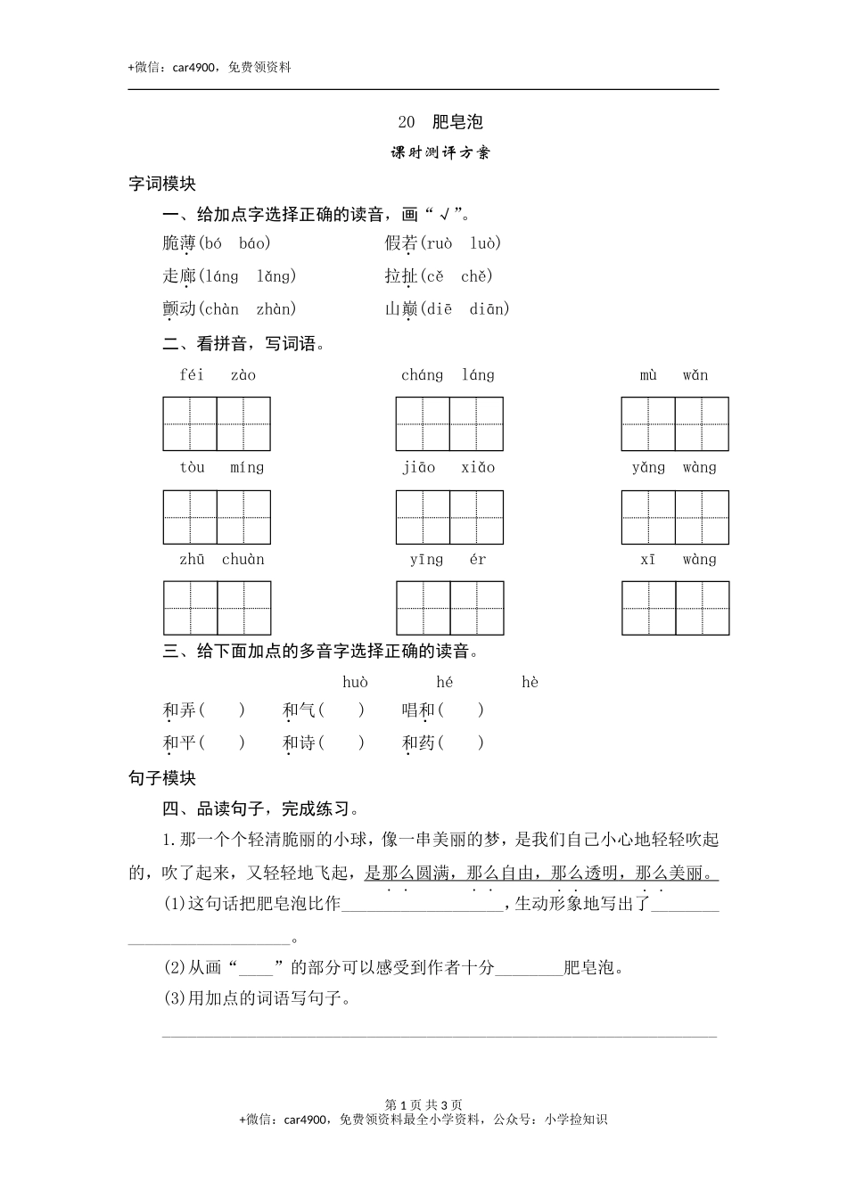 20 肥皂泡 .doc_第1页