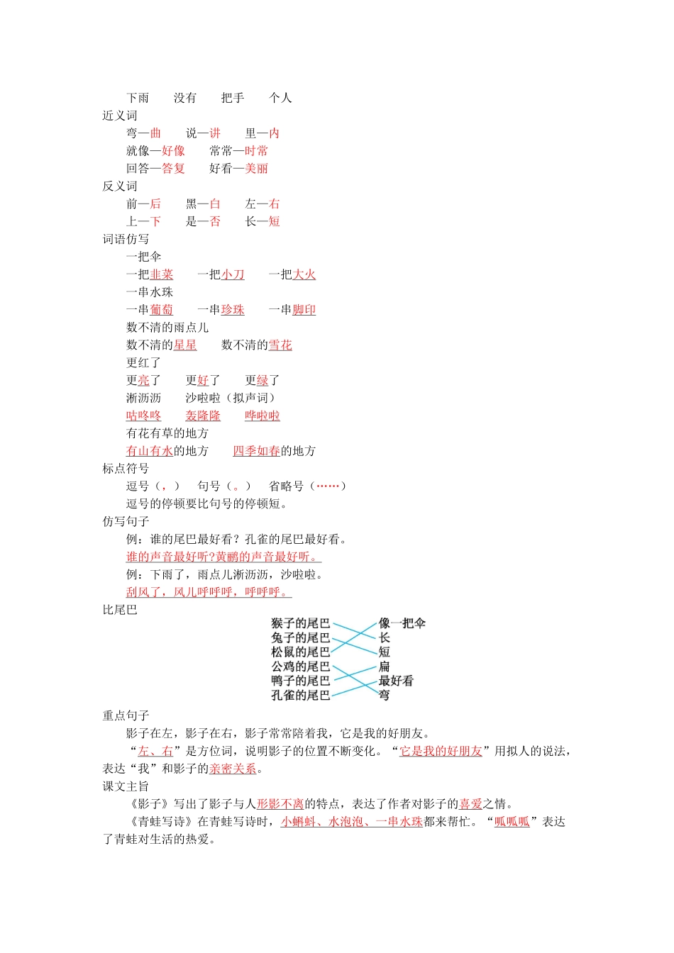 一年级语文第六单元知识小结.docx_第3页